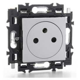 Valena Next prise 2P+T 16A affleurante appareil complet alu à griffes