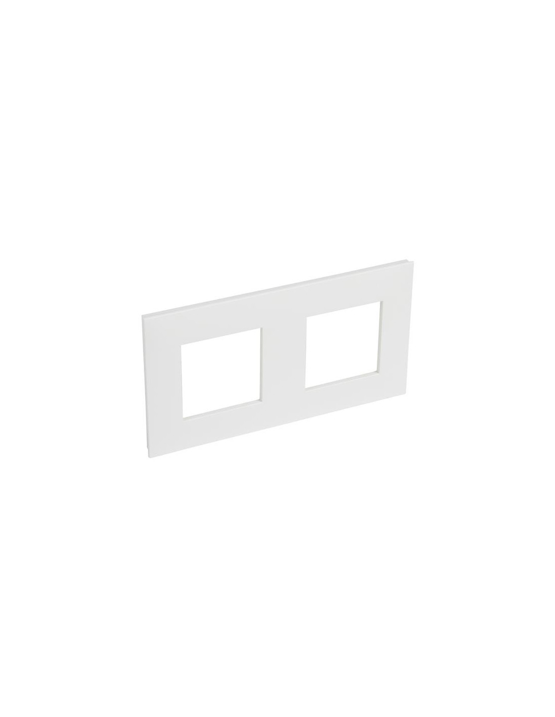 Valena Next plaque 2 postes hor/vert entraxe 71mm blanc