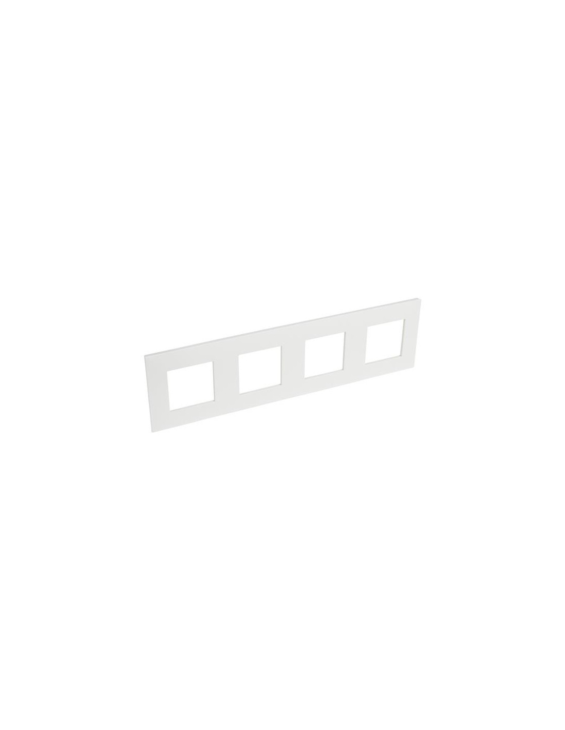 Valena Next plaque 4 postes hor/vert entraxe 71mm blanc