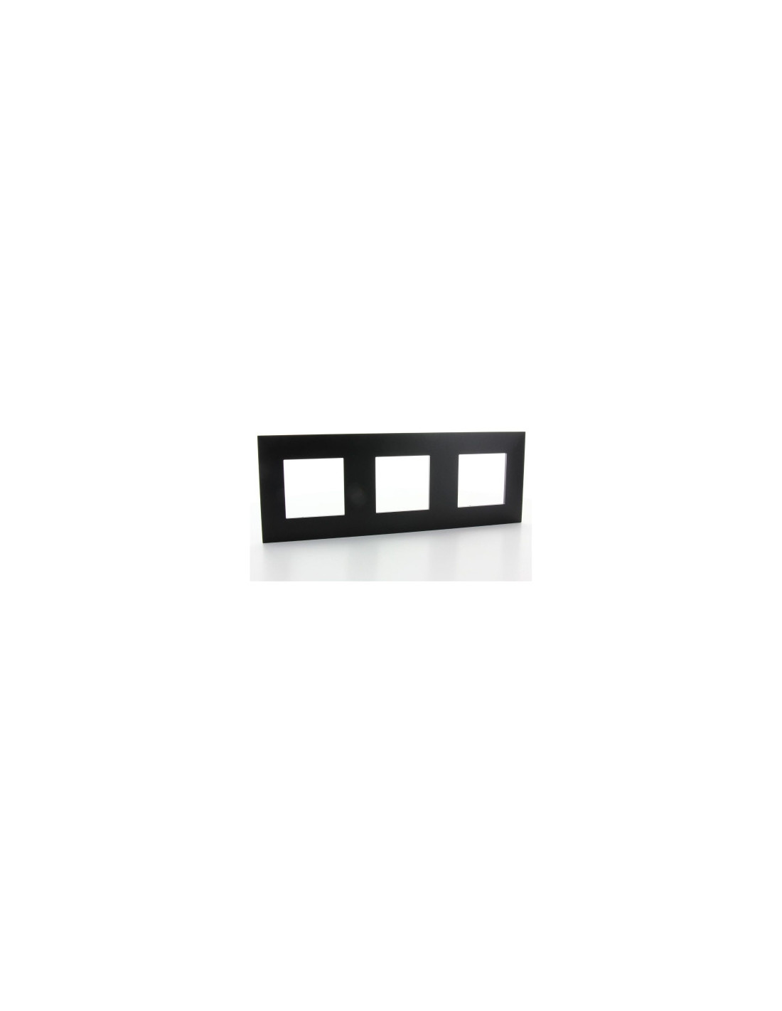 Valena Next plaque 3 postes hor/vert entraxe 71mm noir