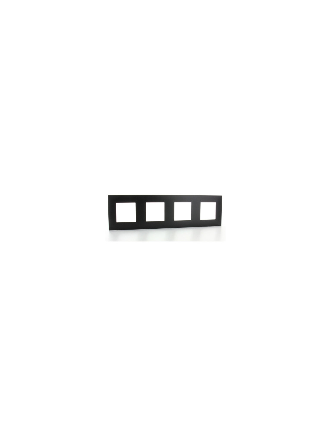 Valena Next plaque 4 postes hor/vert entraxe 71mm noir