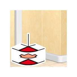 Angle ext. variable DLP design sect. 50 x 105 mm (couv. 65mm)