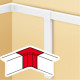 Angle intérieur 85x50mm DLP sans halogènes