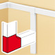 Angle plat 85x50mm DLP sans halogènes