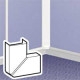 Angle plat var. DLP 20x12,5 mm blanc RAL 9010