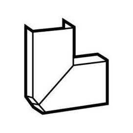 Angle plat var. DLP 20x12,5 mm marron RAL 8014