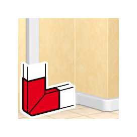 Angle plat variable DLP design section 50x105mm (couv. 85mm)