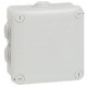 Boîte carrée Plexo IP 55 étanche - 105x105x55mm - gris - 7 embouts