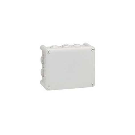 Boîte rectangulaire Plexo IP 55 étanche - 180x140x86mm - gris - 10 embouts Boîte rectangulaire Plexo IP 55 étanche - 180x140x86mm - gris - 10 embouts