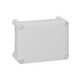 Boîte rectangulaire Plexo IP 55 étanche - gris - 155x110x74mm - 20 entrées