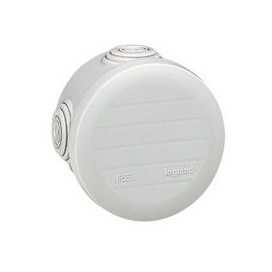 Boîte ronde Plexo IP 55 D.70MM étanche - gris - 4 embouts