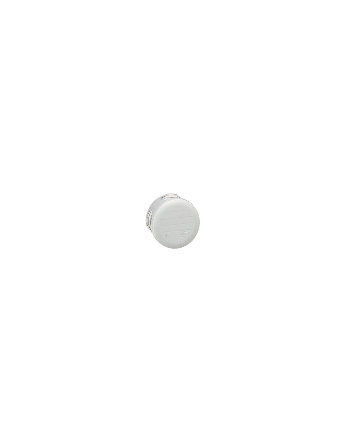 Boîte ronde Plexo IP 55 D.70MM étanche - gris - 4 embouts