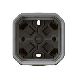 Boîtier à embouts à membrane 1 poste 2 entrées gris