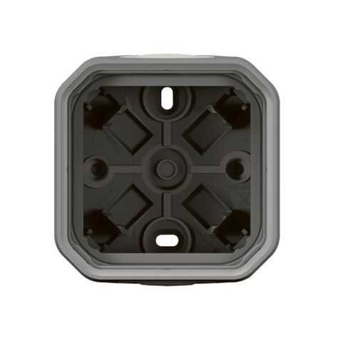 Boîtier à embouts à membrane 1 poste 2 entrées gris Boîtier à embouts à membrane 1 poste 2 entrées gris