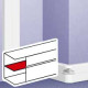 Cloison de fractionnement DLP design section 65 x 150 mm