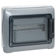 Coffret 1x12 modules avec bornier - IP65 - Plexo