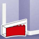 Couvercle pour DLP design largeur 130 mm - longueur 2 m
