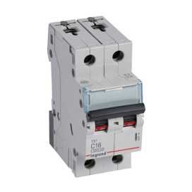 Disjoncteur TX³ 3kA 2P C16 230/400V - 2 modules