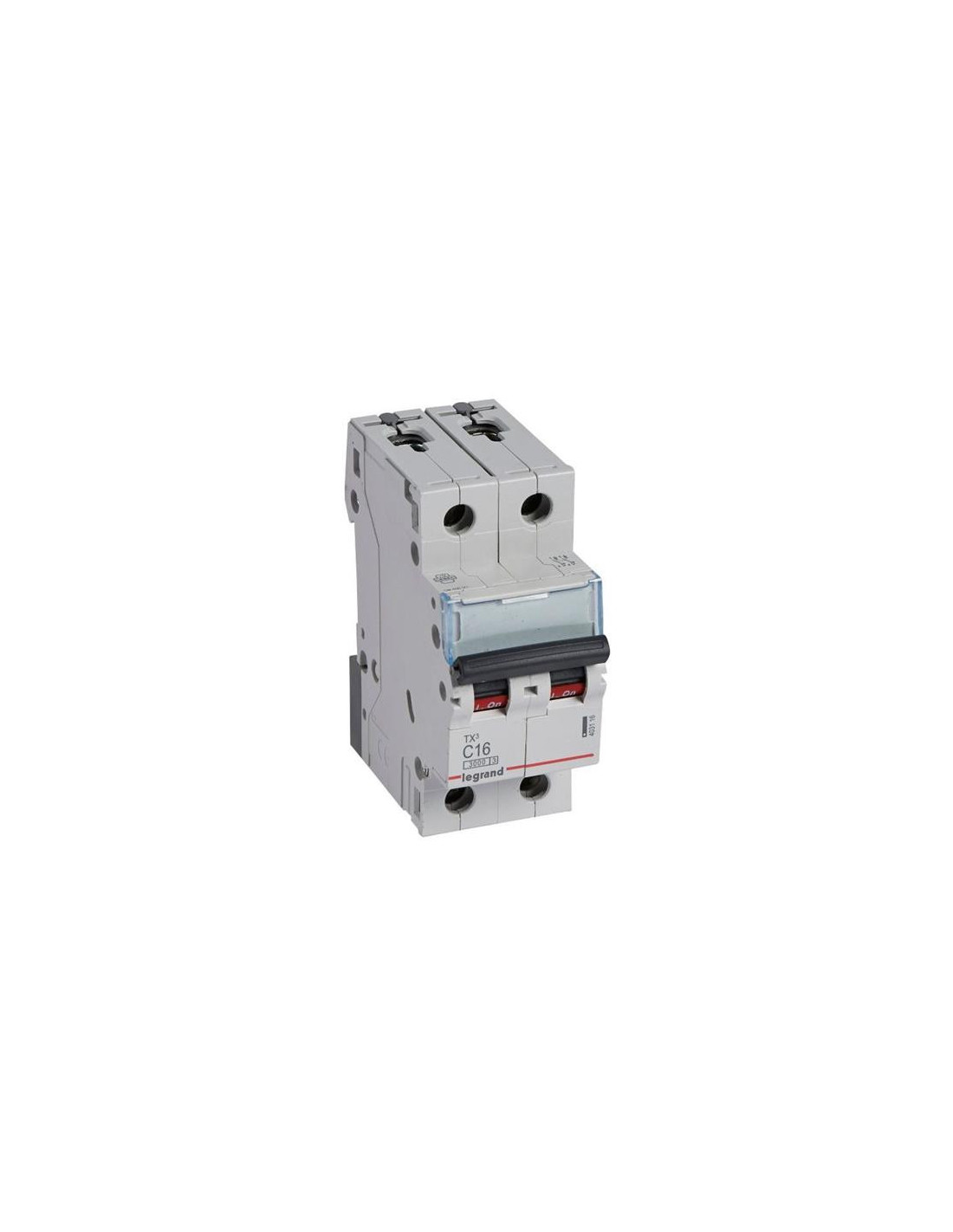 Disjoncteur TX³ 3kA 2P C16 230/400V - 2 modules