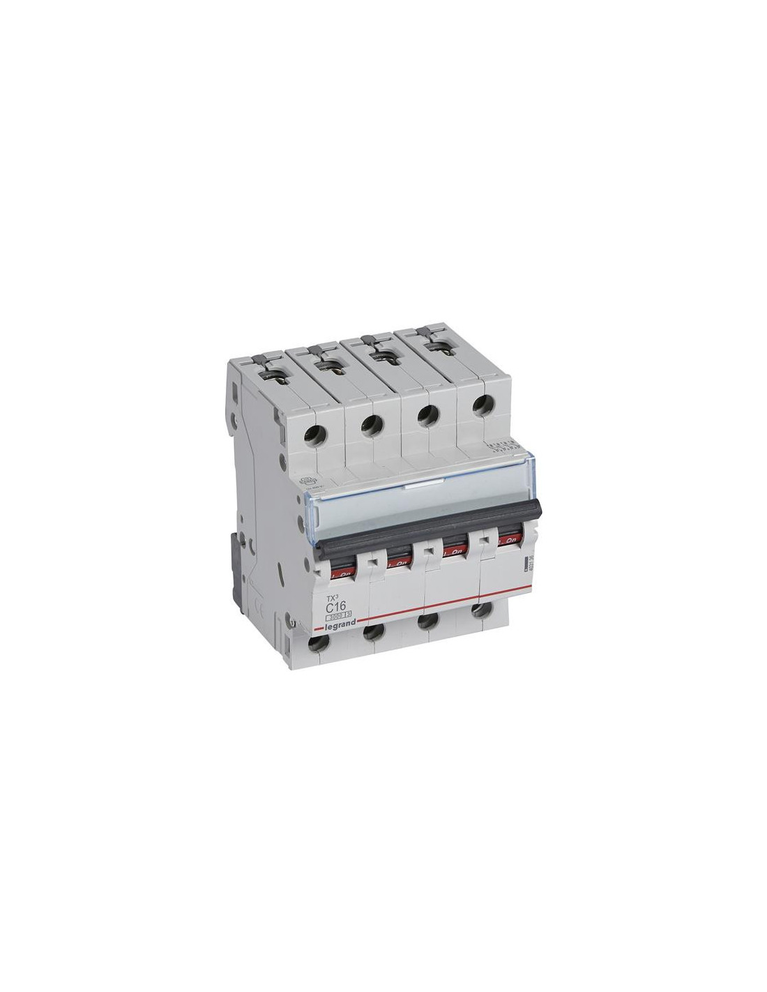 Disjoncteur TX³ 3kA 4P C16 400V - 4 modules