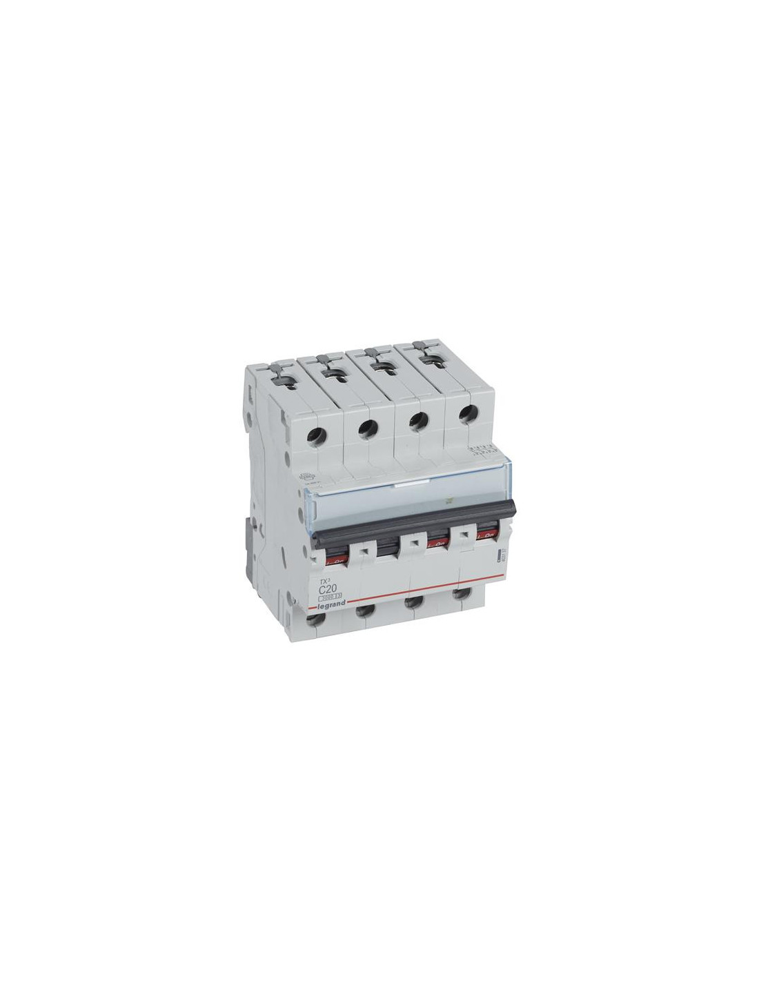 Disjoncteur TX³ 3kA 4P C20 400V - 4 modules