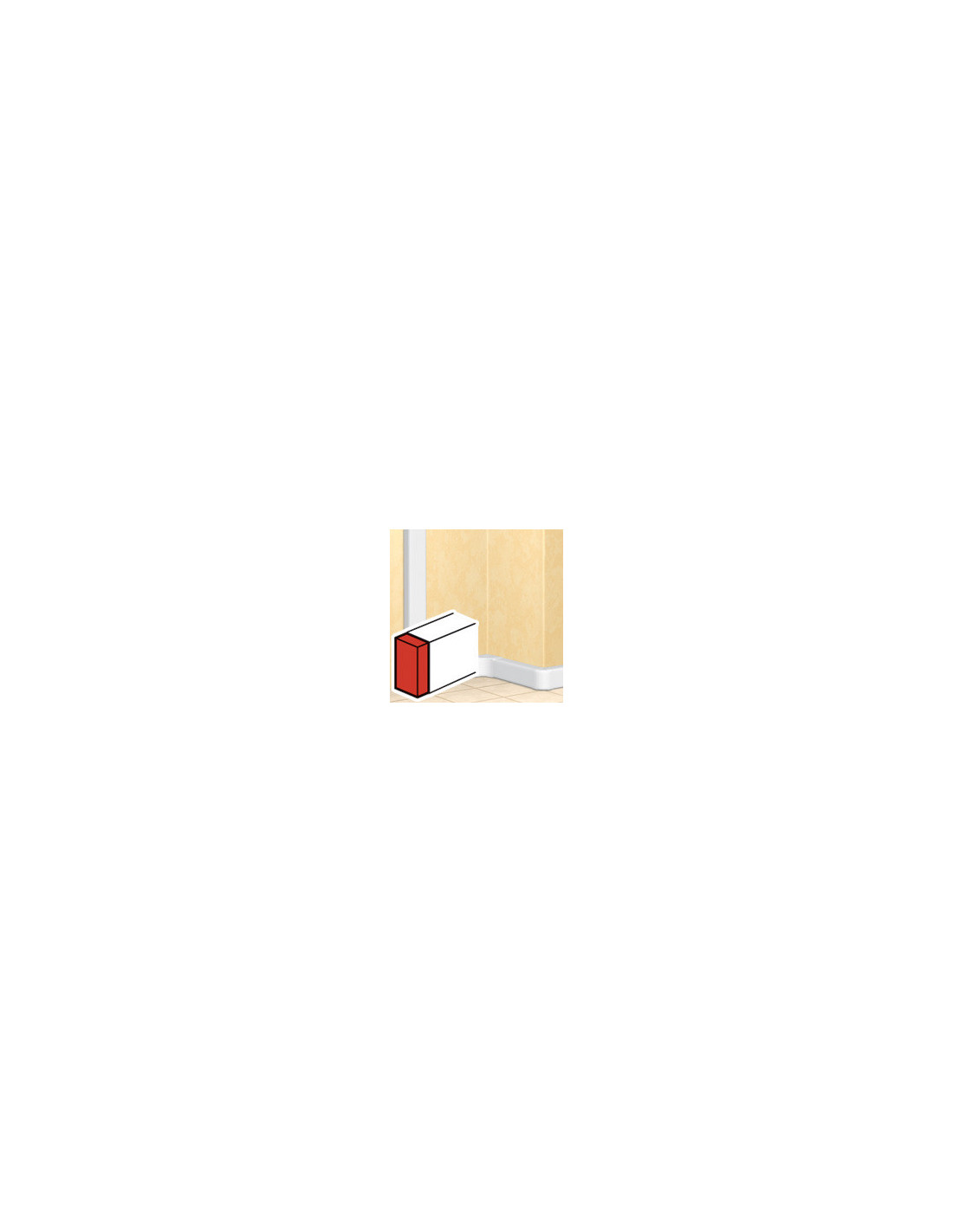 Embout 85 mm gauche/dr. DLP design section 50x105 mm