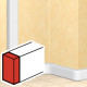 Embout gauche/dr. DLP design section 35 x 105 mm