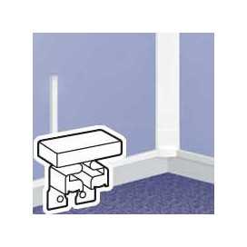 Embout pour DLP 32 x 20 mm autobloquant g/dr - blanc