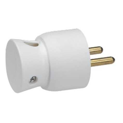 Fiche 2P+T sortie latér. 16A blanc