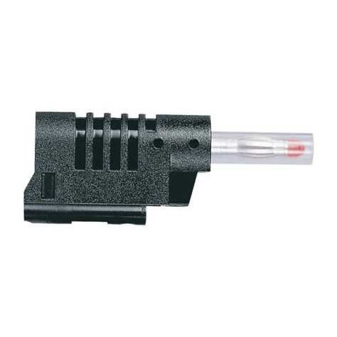 Fiche banane - 16 A - 750 V diam. 4 mm - noir