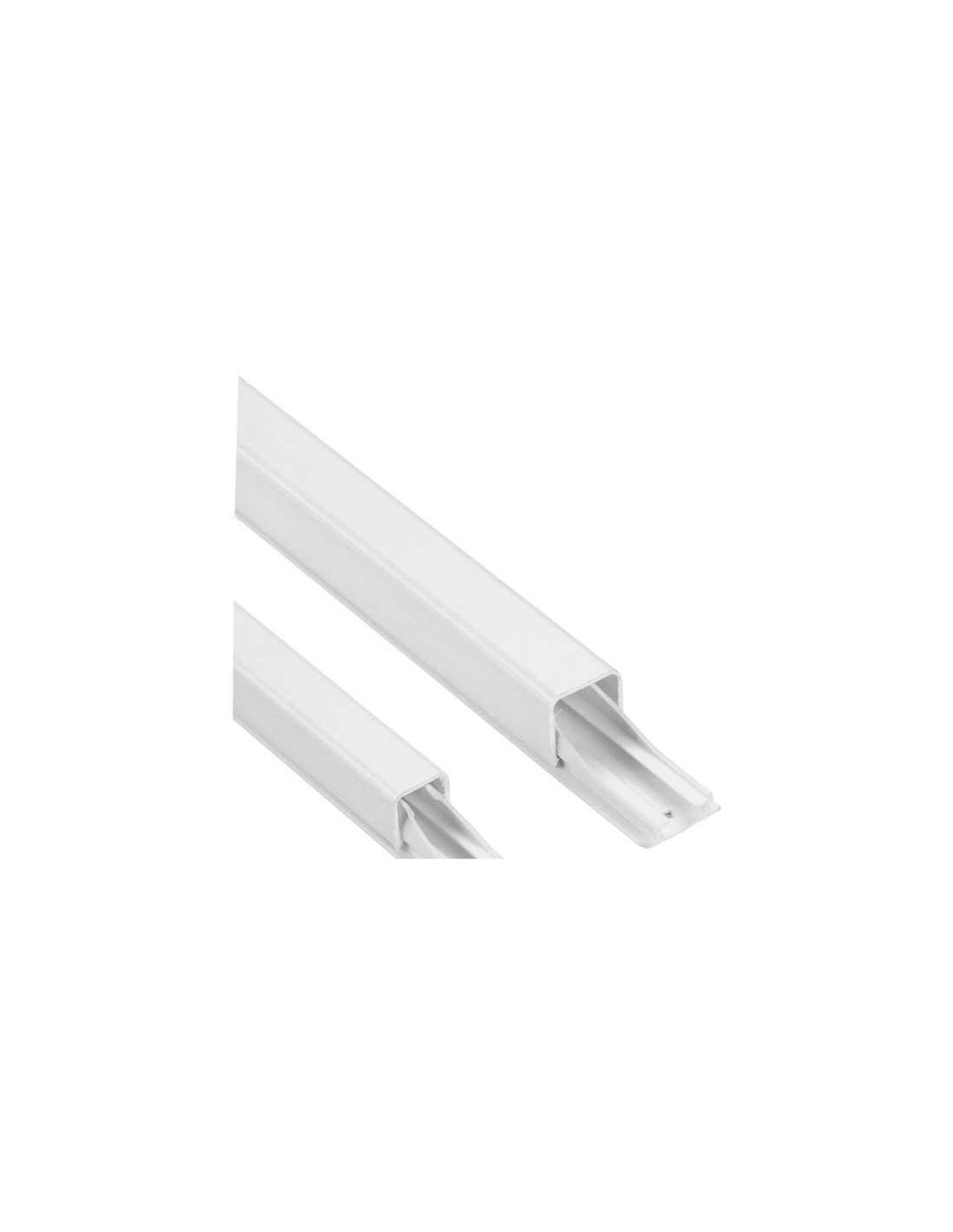 Guide-câbles DLP - long. 1,2 m 14 x 13,5 mm - blanc - adhésif