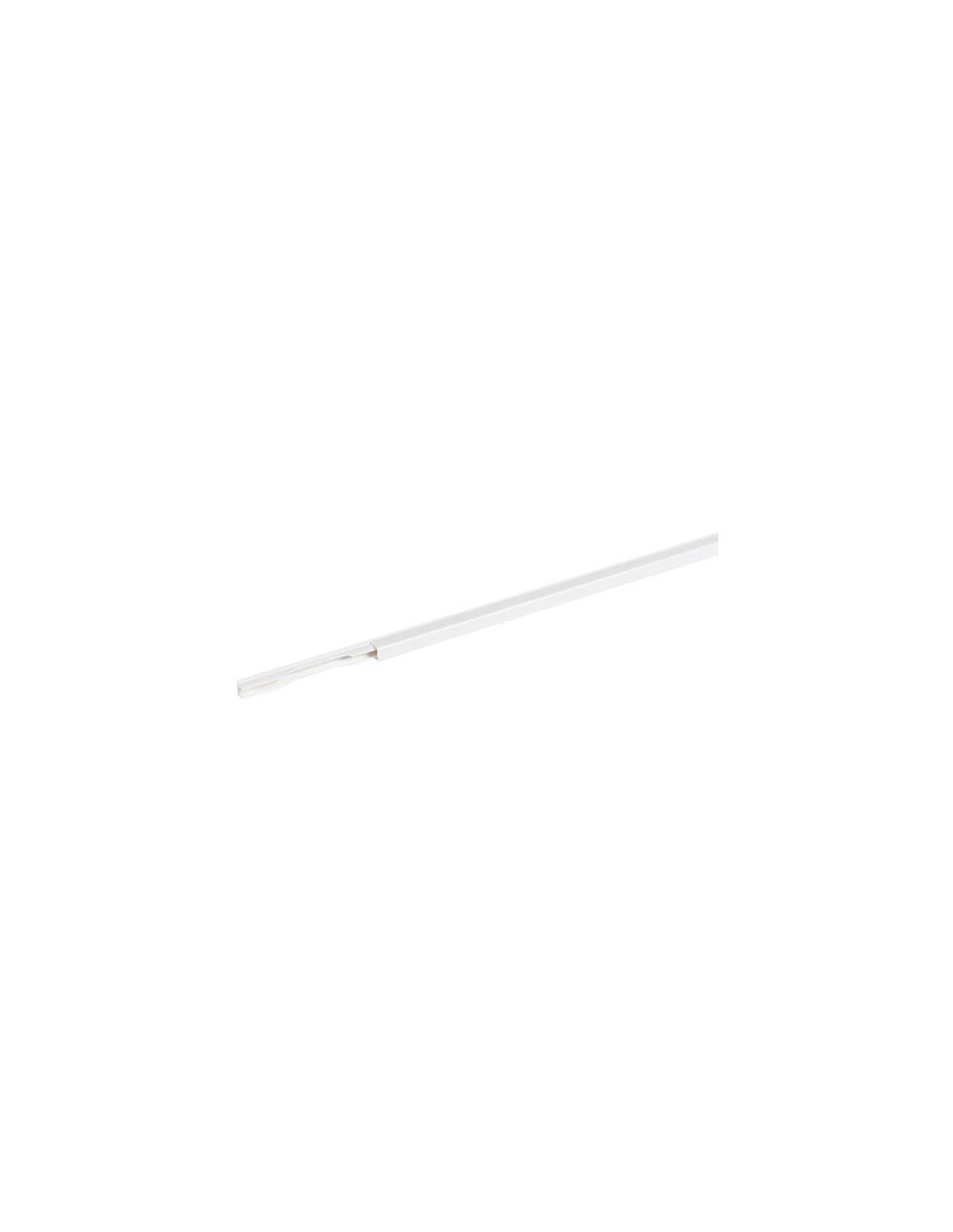 Guide-câbles DLP - long. 2,1 m 11 x 10,5 mm - blanc - adhésif