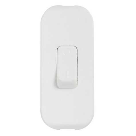 Interrupteur à bascule - blanc mouch. 2 A - 250 V - bipolaire