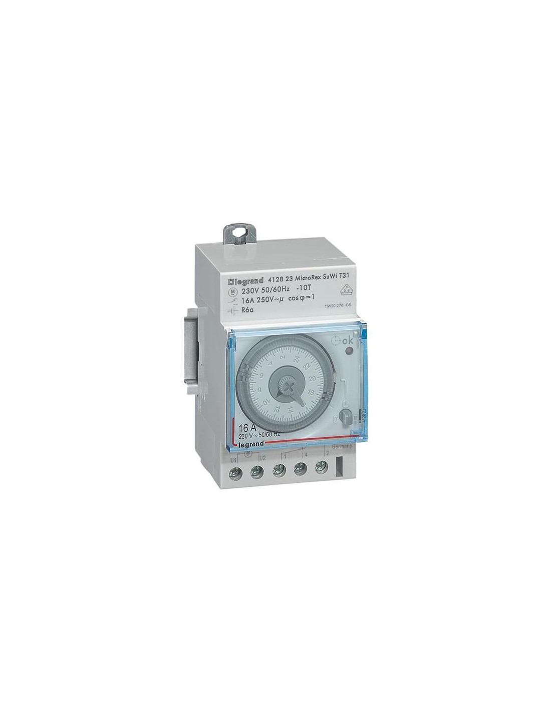 Interrupteur horaire journalier 3mod 1s 16 A - 250V - auto.