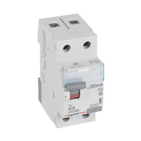 Interrupteur différentiel TX³ 2P 300mA 40A Type A - 2 modules