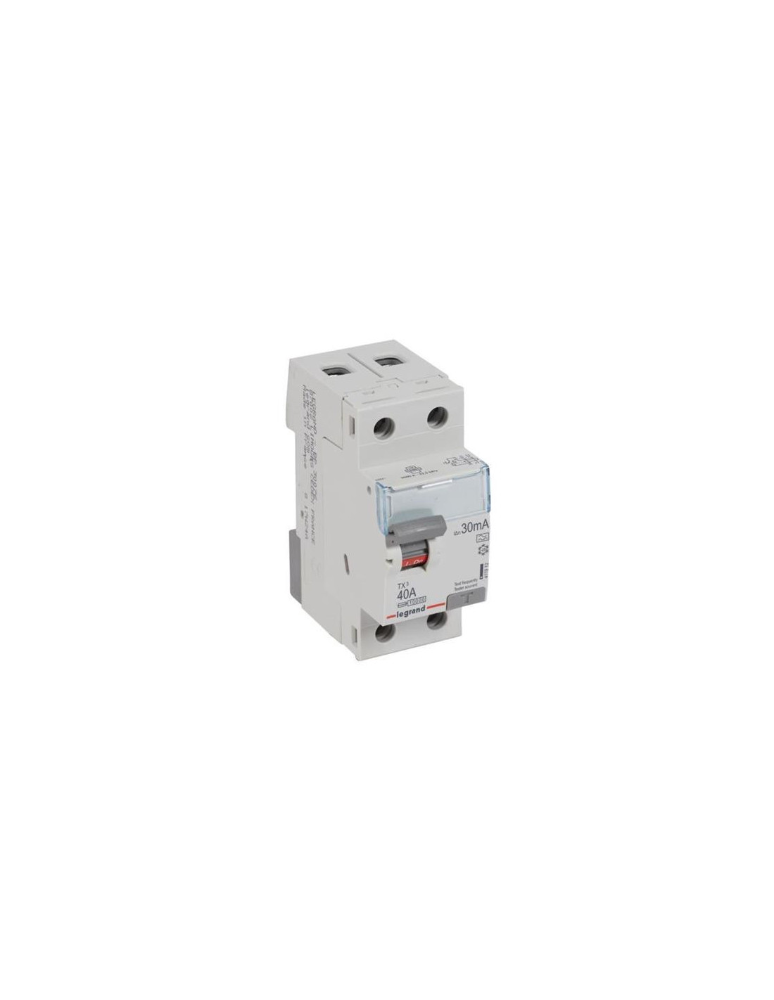Interrupteur différentiel TX³ 2P 30mA 40A Type A - 2 modules