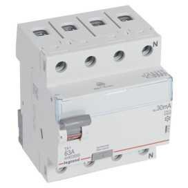Interrupteur différentiel TX³ 4P 30mA 63A Type A - 4 modules