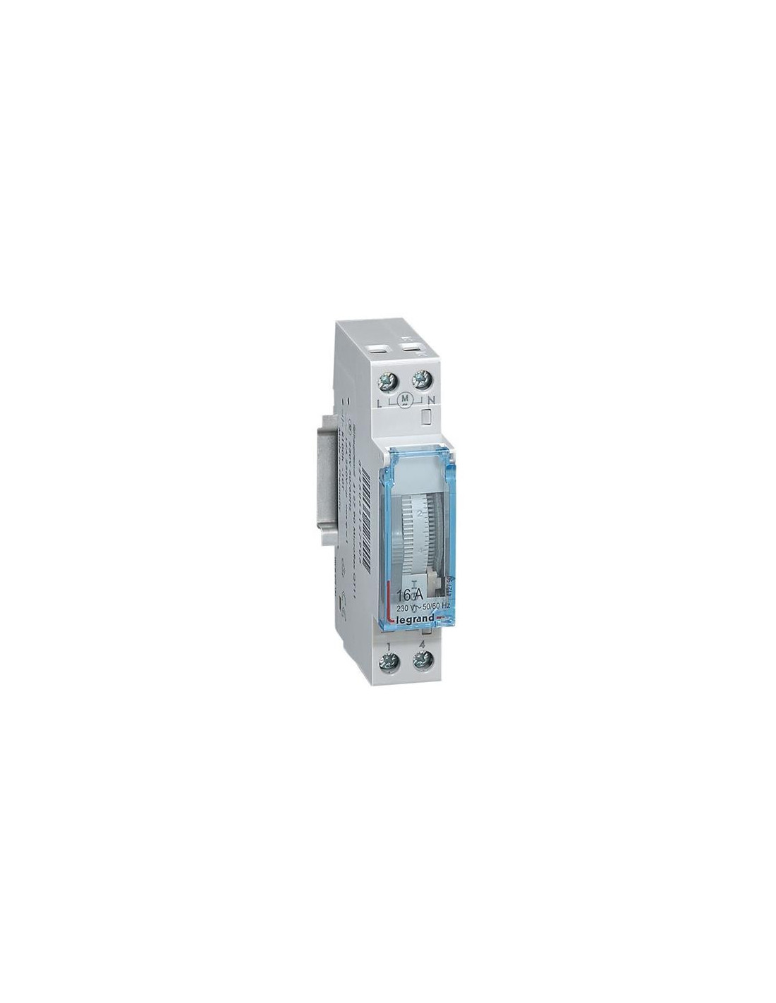 Interrupteur horaire journalier 1 module vert. - 100h - 50/60Hz - man.