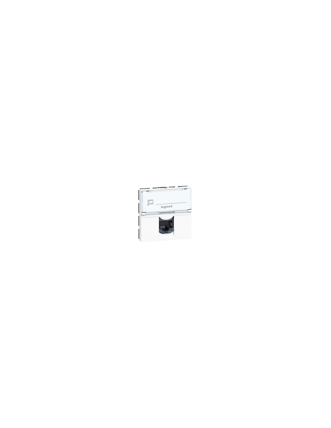 LCS2 prise RJ45 CAT5e U/UTP 2 modules Mosaic couleur blanc