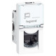 LCS2 prise RJ45 CAT6 U/UTP 1 module Mosaic couleur blanc