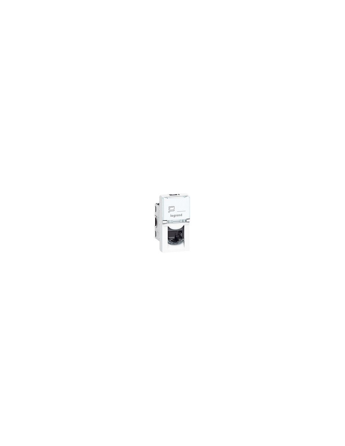 LCS2 prise RJ45 CAT6 U/UTP 1 module Mosaic couleur blanc