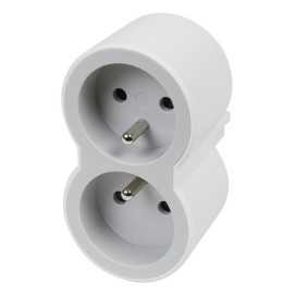 Prise Domino double 2P+T
