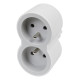 Prise Domino double 2P+T