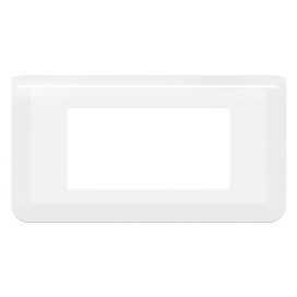 Mosaic plaque de recouvrement 4 modules blanche horizontal