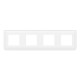 Mosaic plaque de recouvrement 4x2 modules blanc 71 horizontaux