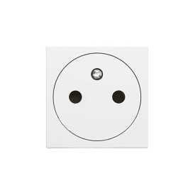 Mosaic prise 2P+T affl. 2 modules blanc
