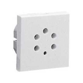 Mosaic prise Belgacom 4 cont. 2 modules Blanc