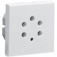 Mosaic prise Belgacom 4 cont. 2 modules Blanc