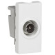 Mosaic prise TV diamètre 9.5mm 1 module blanc