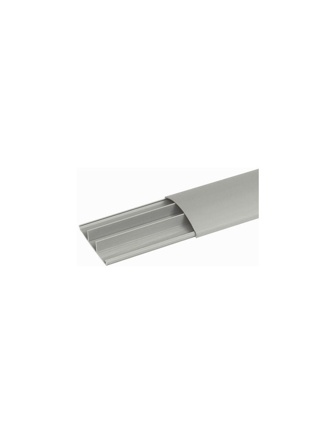 Moulure de sol - 75 x 18 mm gris - long. 2 m - gris